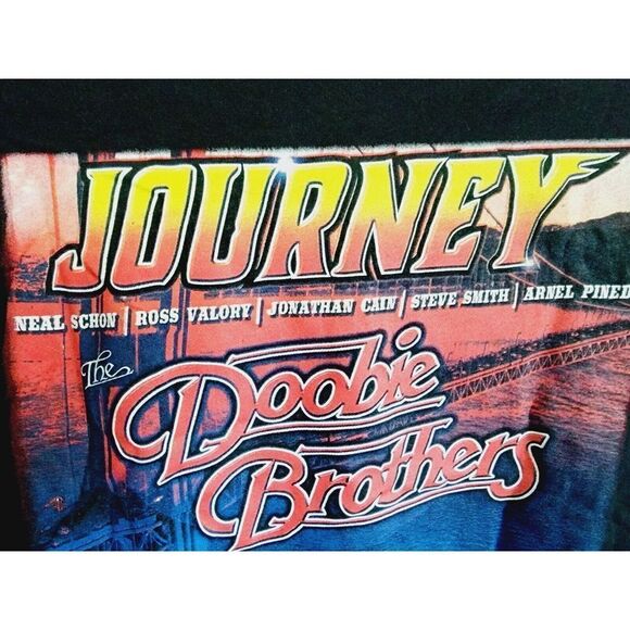 Journey & The Doobie Brothers‎ Band Concert 2016 Tour Women's Black T-Shirt Sz M - Picture 6 of 6